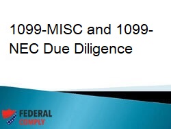 1099-MISC 1099-NEC Due Diligence: New Form Rules and Reporting Regulations